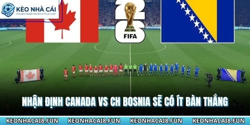 Nhận Định World Cup 2026 Canada VS CH Bosnia - Ngày 13/6 3 Nhận định World Cup 2026 Canada vs CH Bosnia sẽ có ít bàn thắng